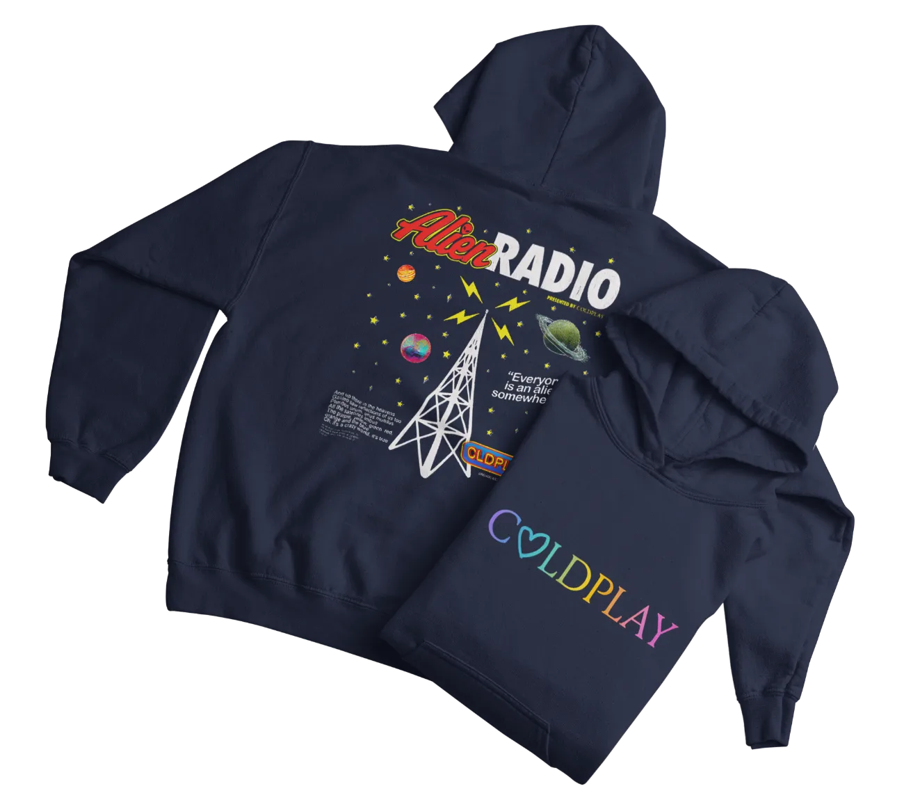 Coldplay Alien Radio Hoodie #1